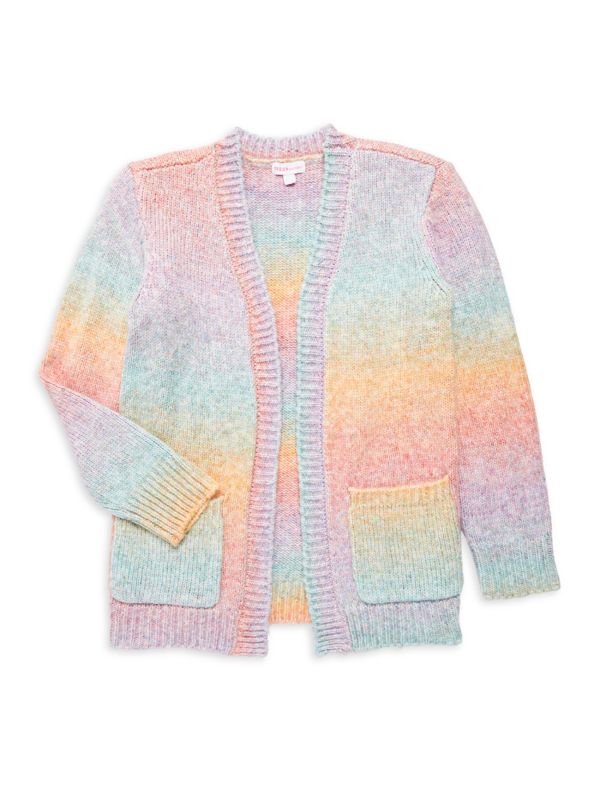 Design History Girl's Space Dye Cardigan